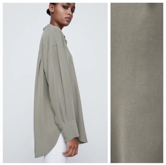 Zara Soft Oversized Shirt - Picture 4 of 8